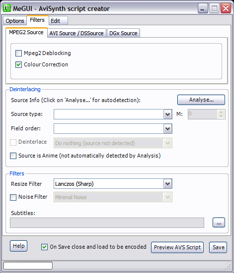 MeGUI-Avisynth-script-creator_filters