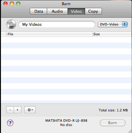 use burn for mac