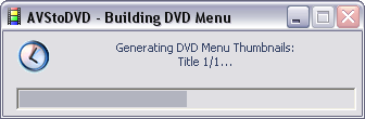 AVStoDVD Generating Menu